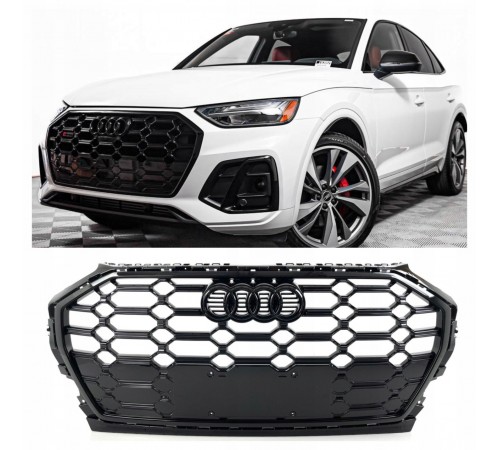 Audi SQ5 stiliaus grotelės (2021-) JUODOS